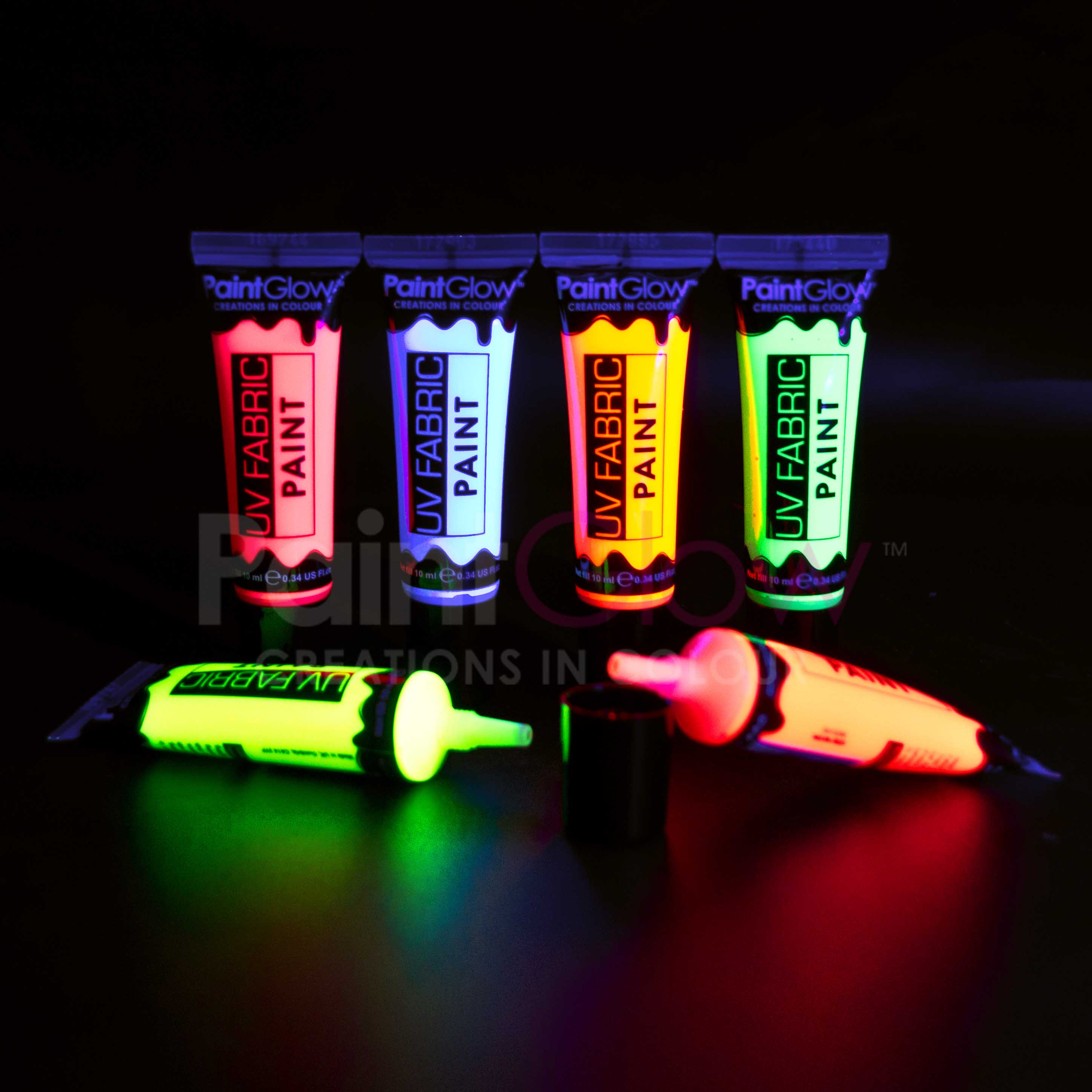uv fabric paints - uv shot set 6